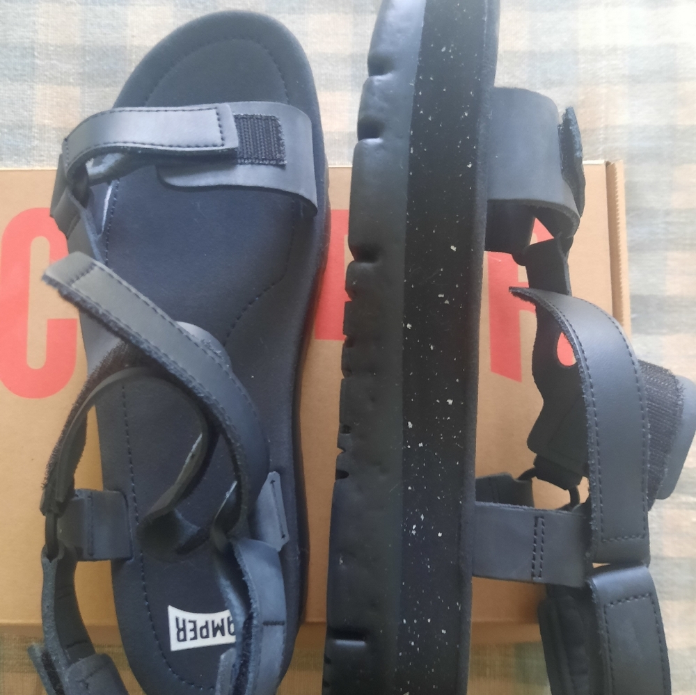 Camper Black Sandals Size 42